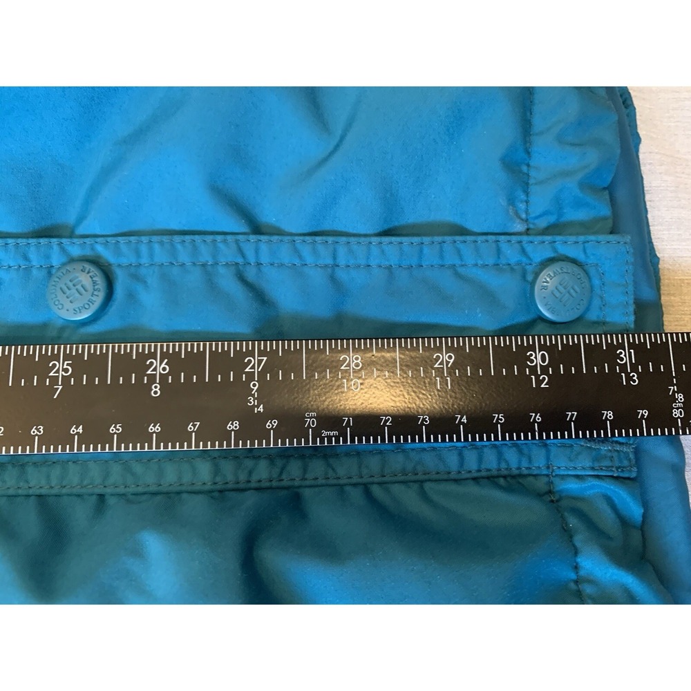 Columbia Jacket Women's Small Teal Full Zip Hooded Y2K Vintage - Picture 8 of 12